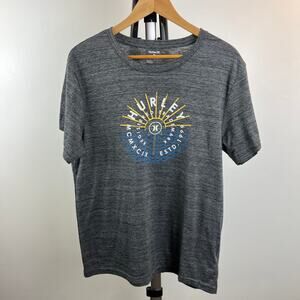 Hurley Graphic T-Shirt Gray Men's XL Short Sleeve Casual Tee